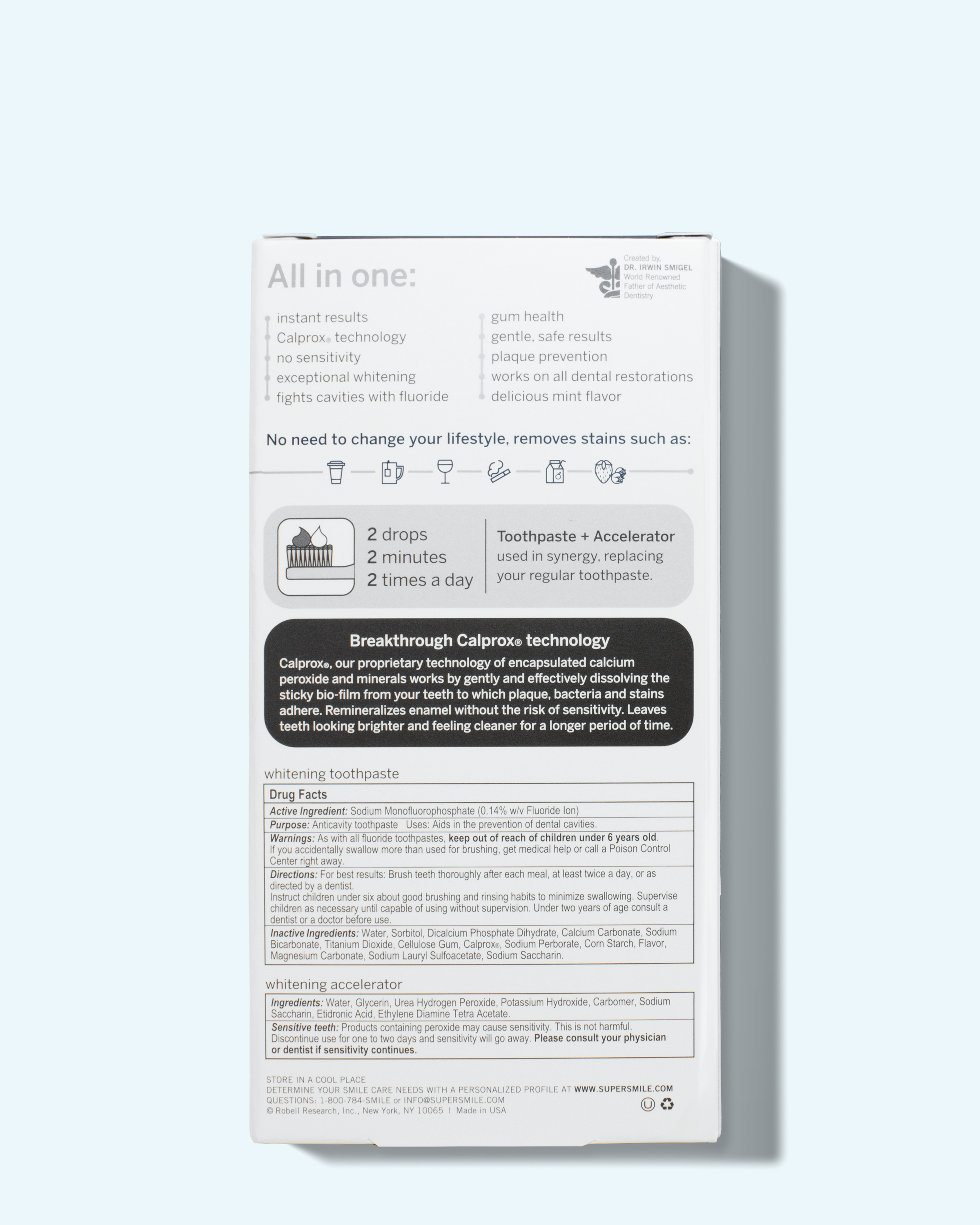 professional whitening system
