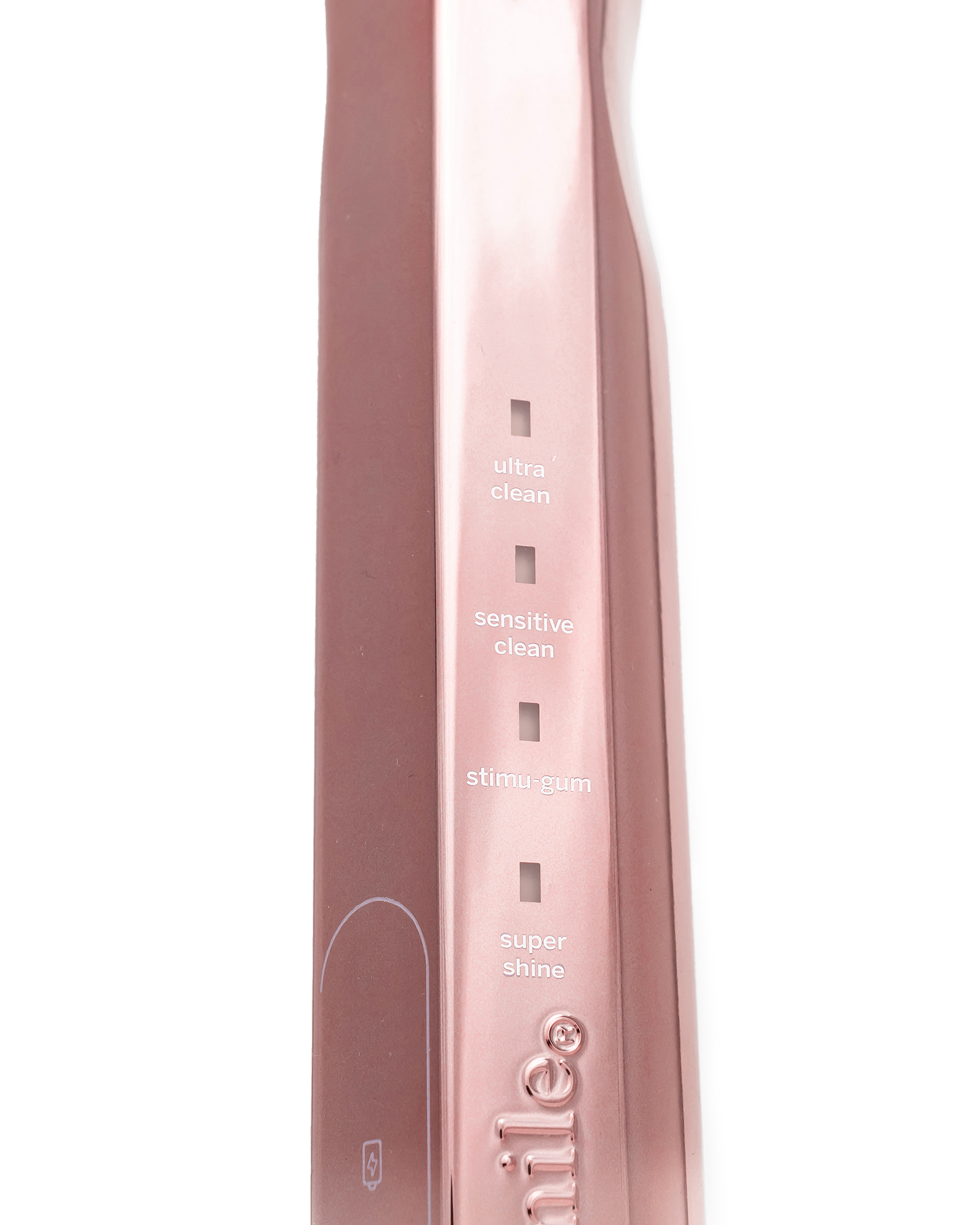 Rose-Gold-Sonic-Toothbrush 4 Settings Zoom in