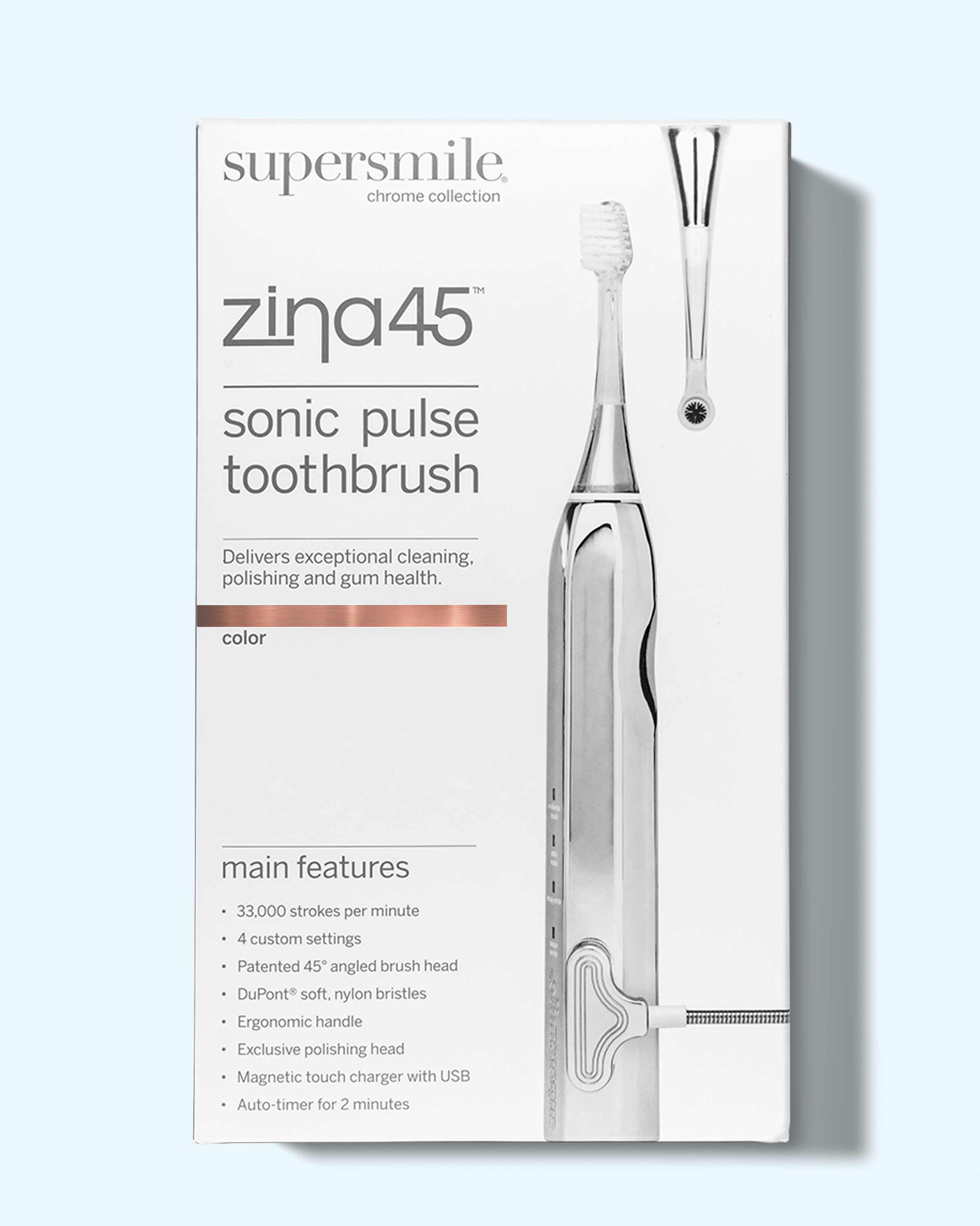 zina45™ sonic pulse toothbrush