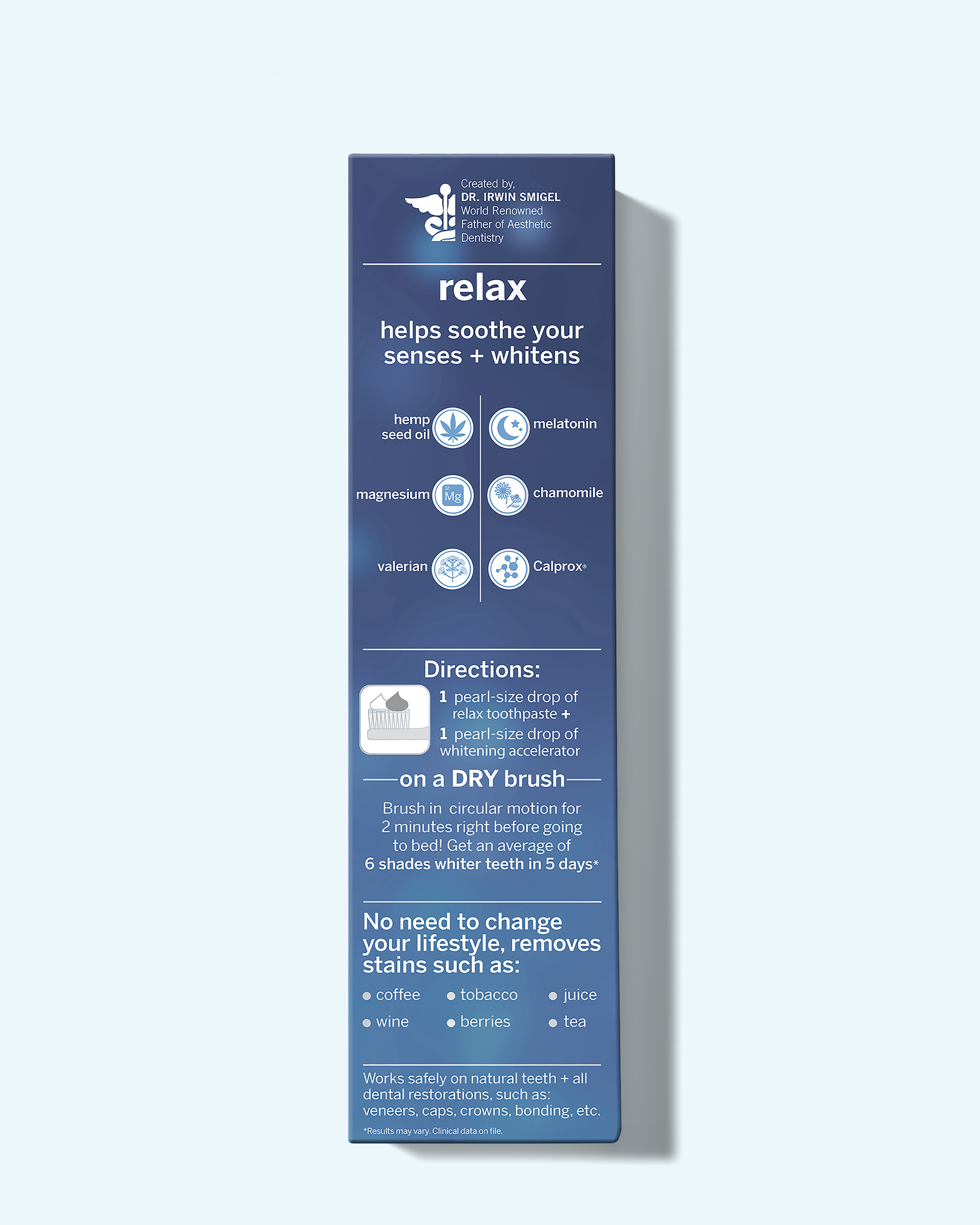 relax whitening toothpaste
