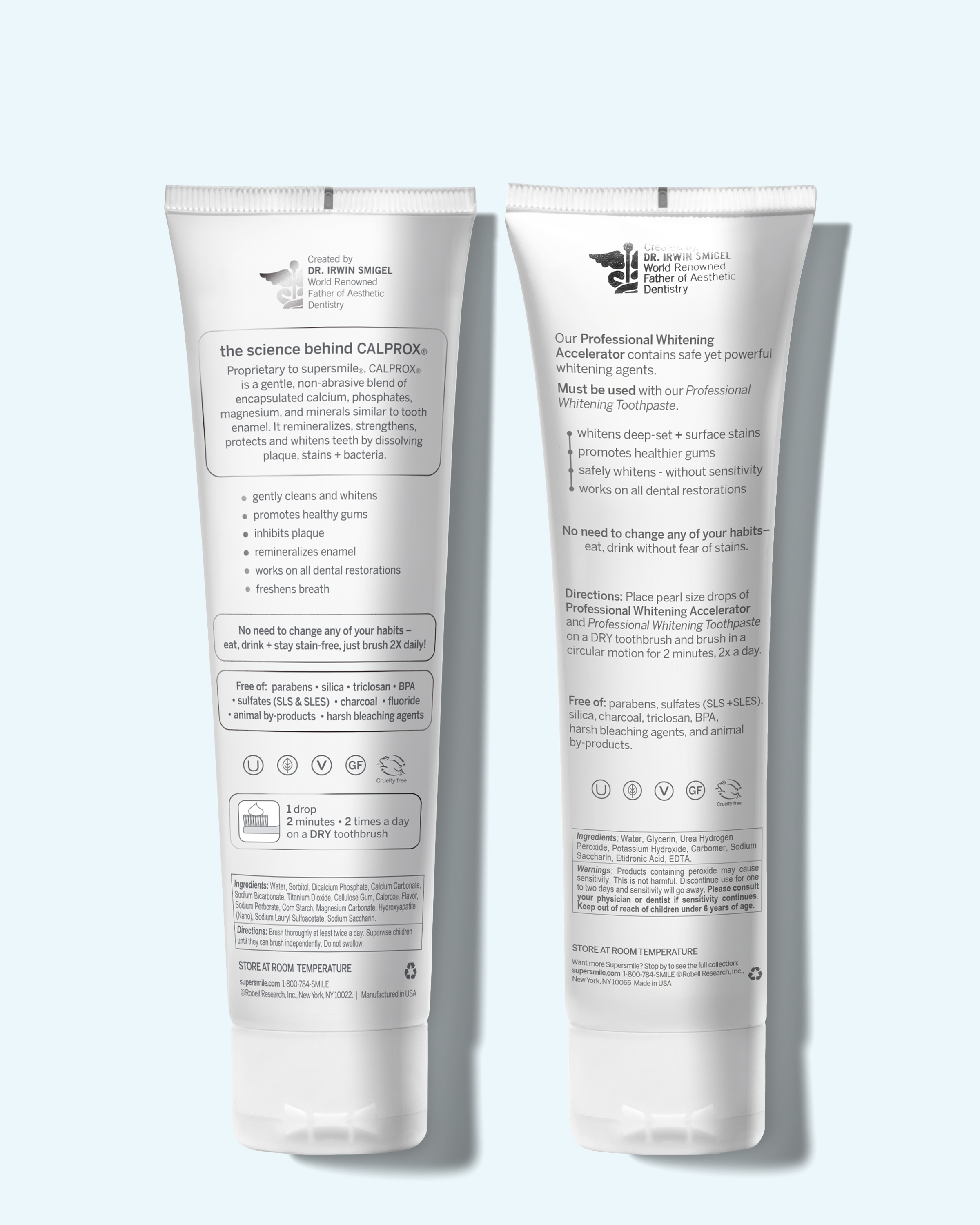 Fluoride Free professional whitening system