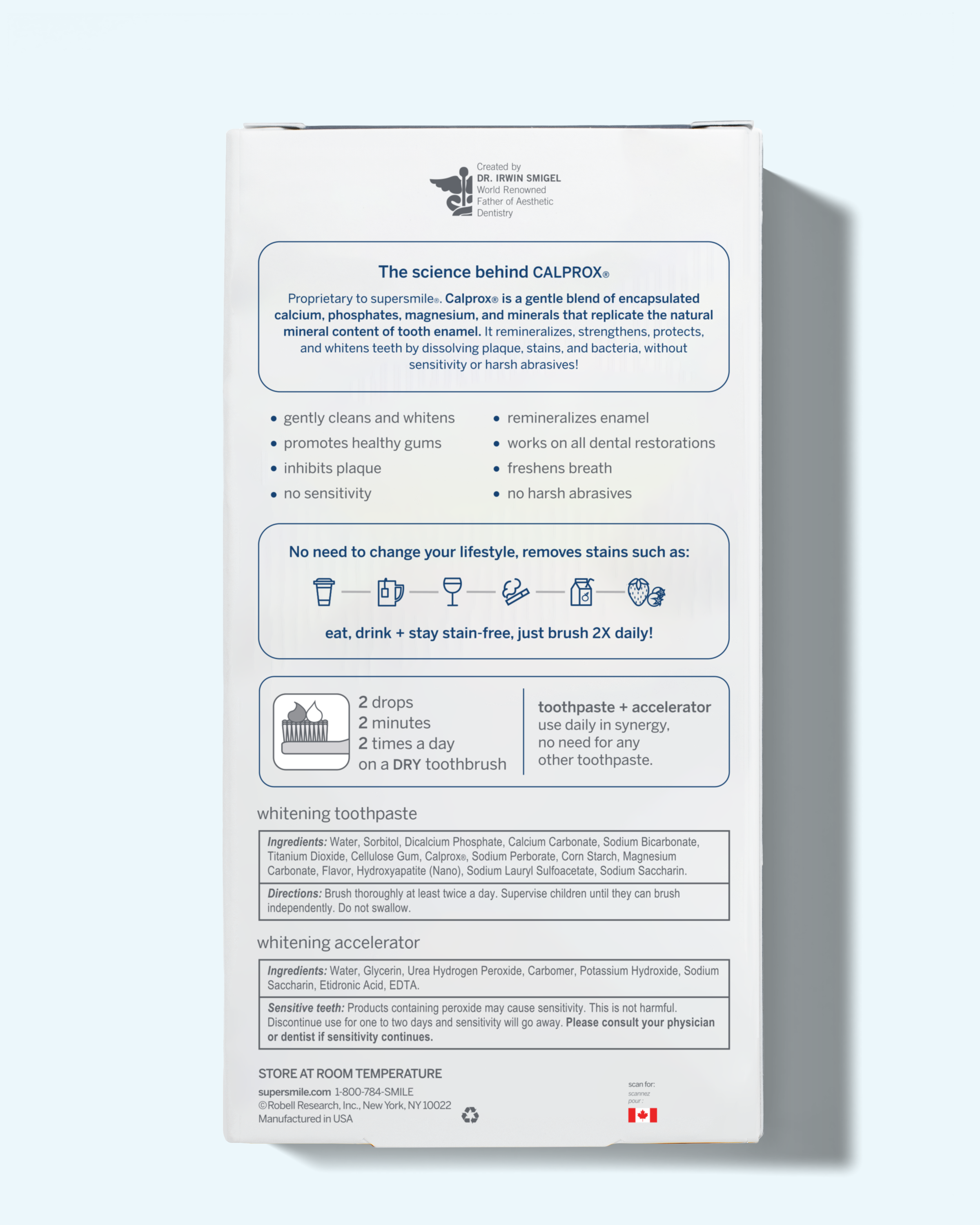 Fluoride Free professional whitening system