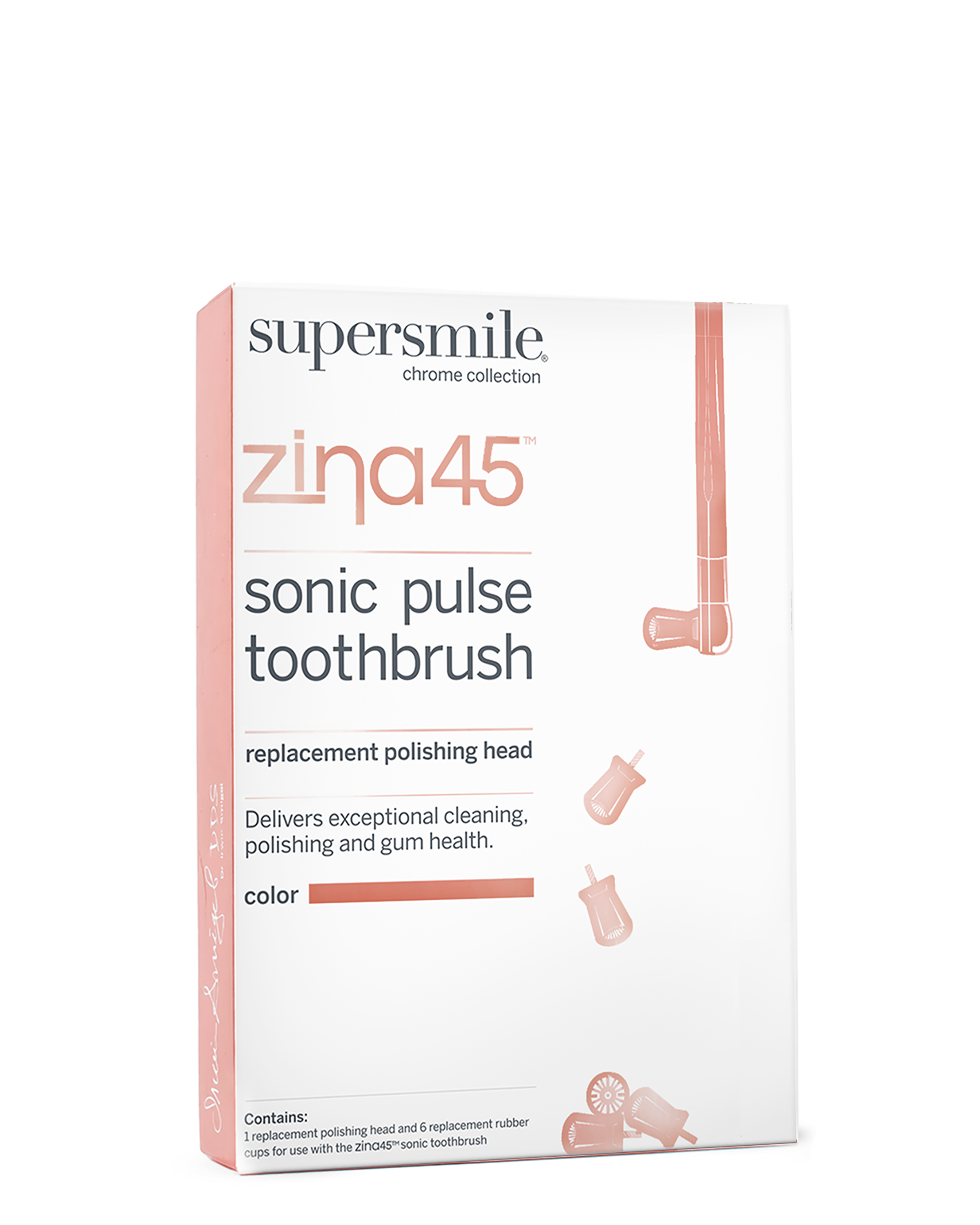 Rose Gold Zina45™ Replacement Polishing Heads Box 