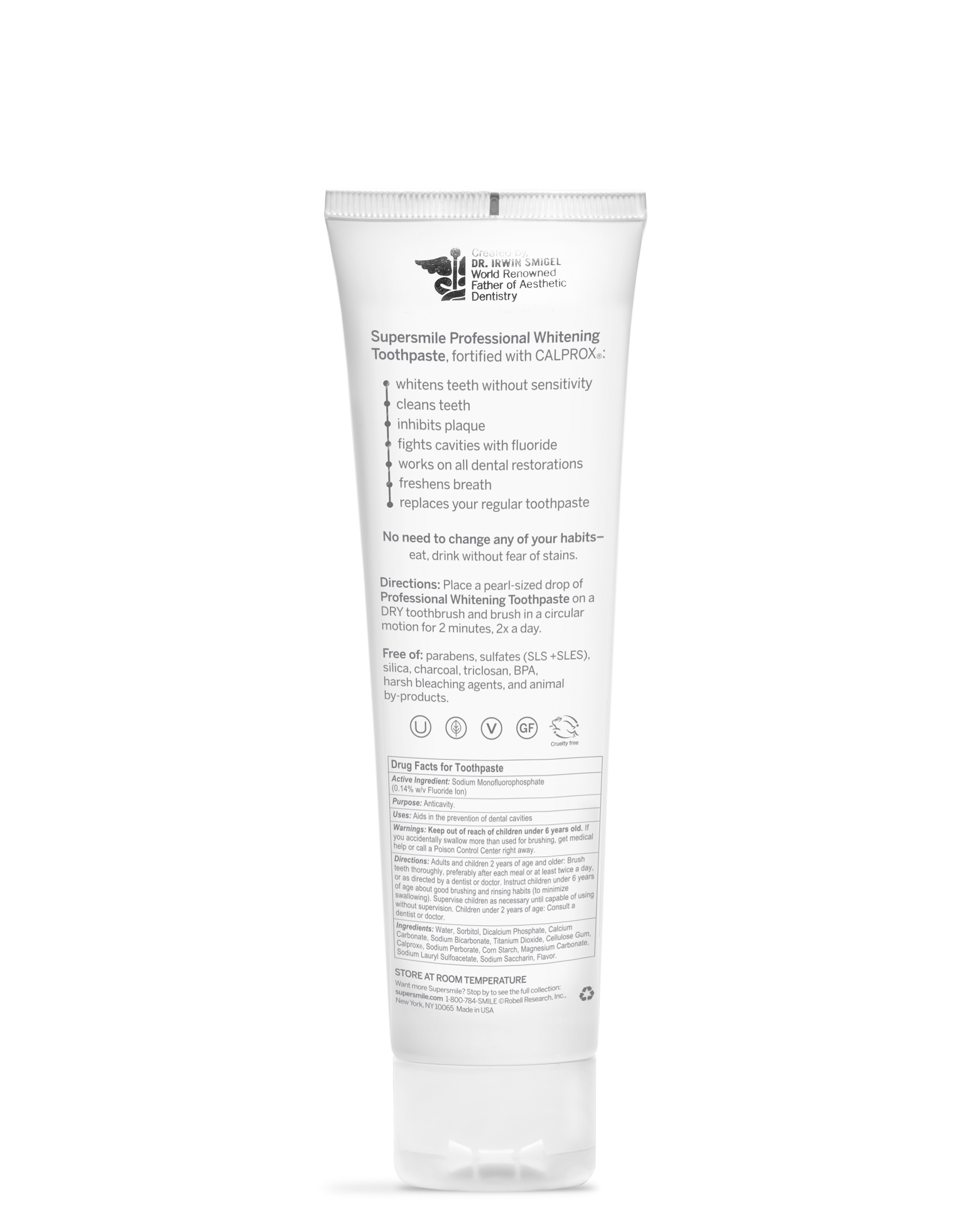 professional whitening toothpaste (4.2oz)