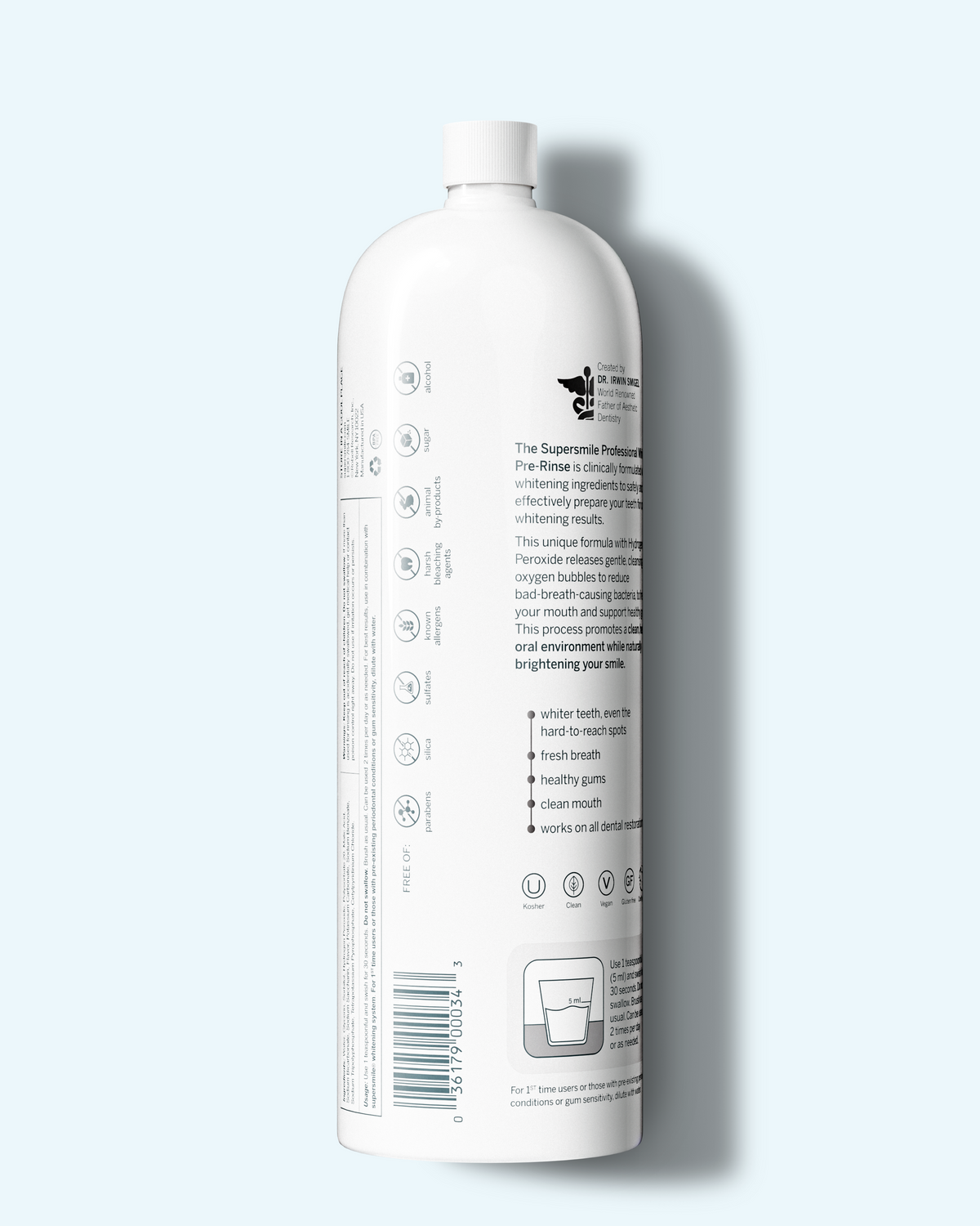 whitening pre-rinse