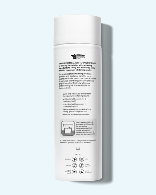 whitening pre-rinse