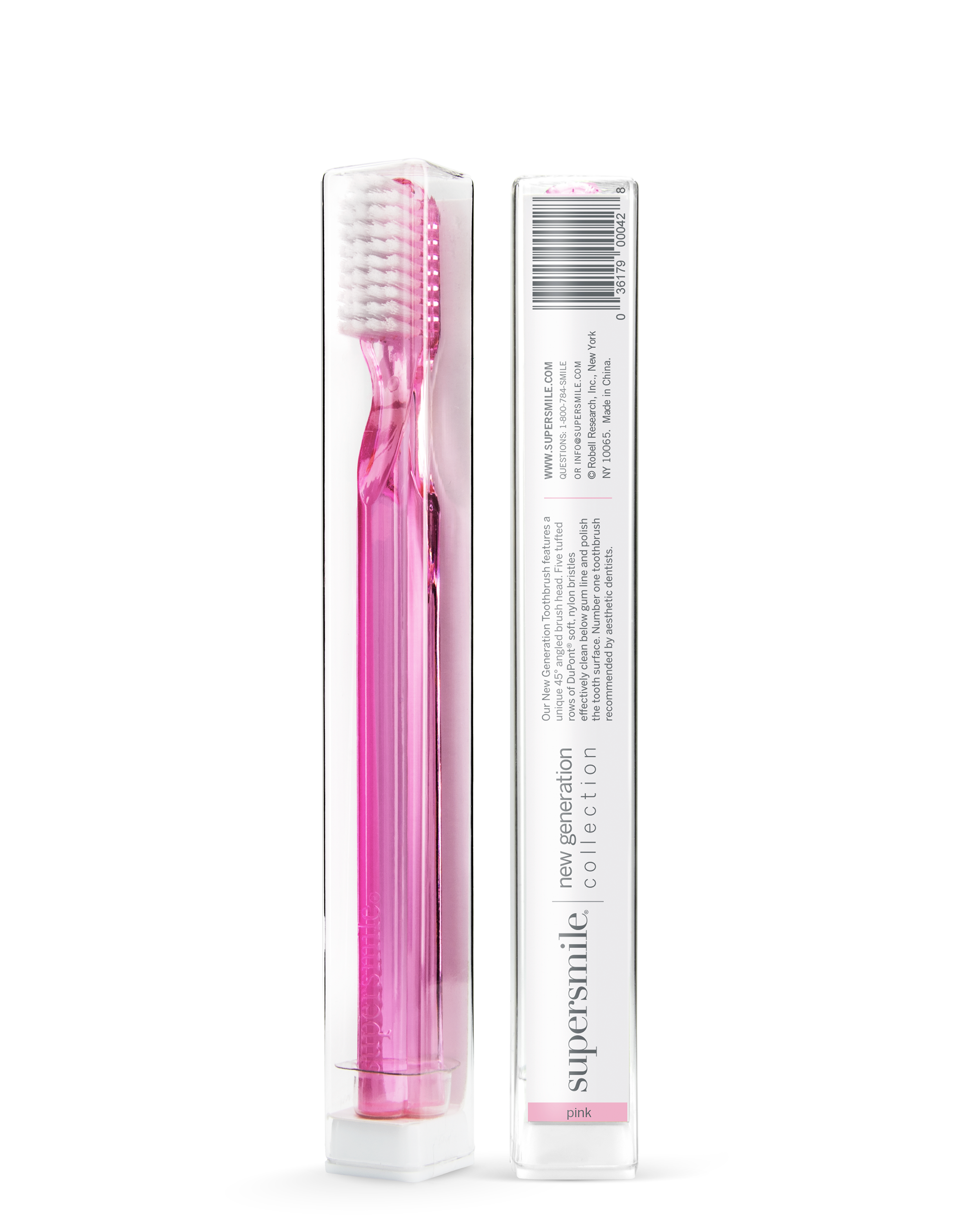 New Generation 45° Pink Toothbrush + Box
