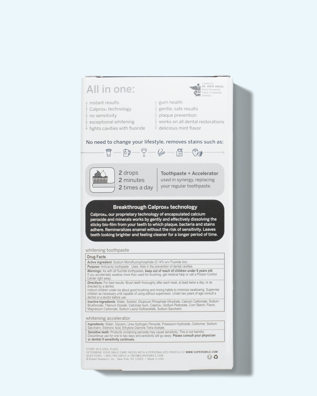 professional whitening system