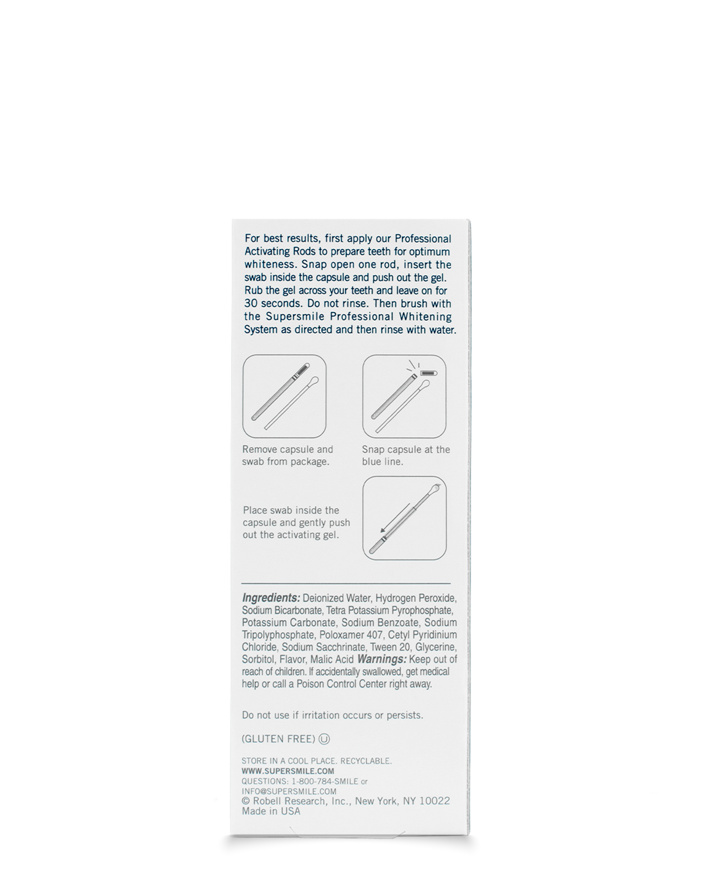 Professional Activating Rods Box Information