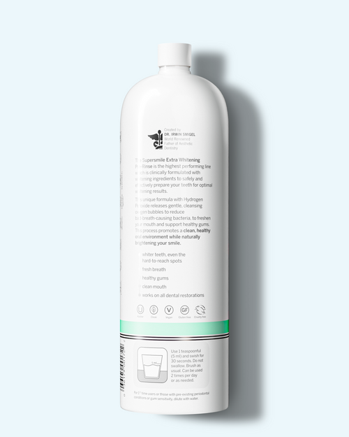 extra whitening pre-rinse
