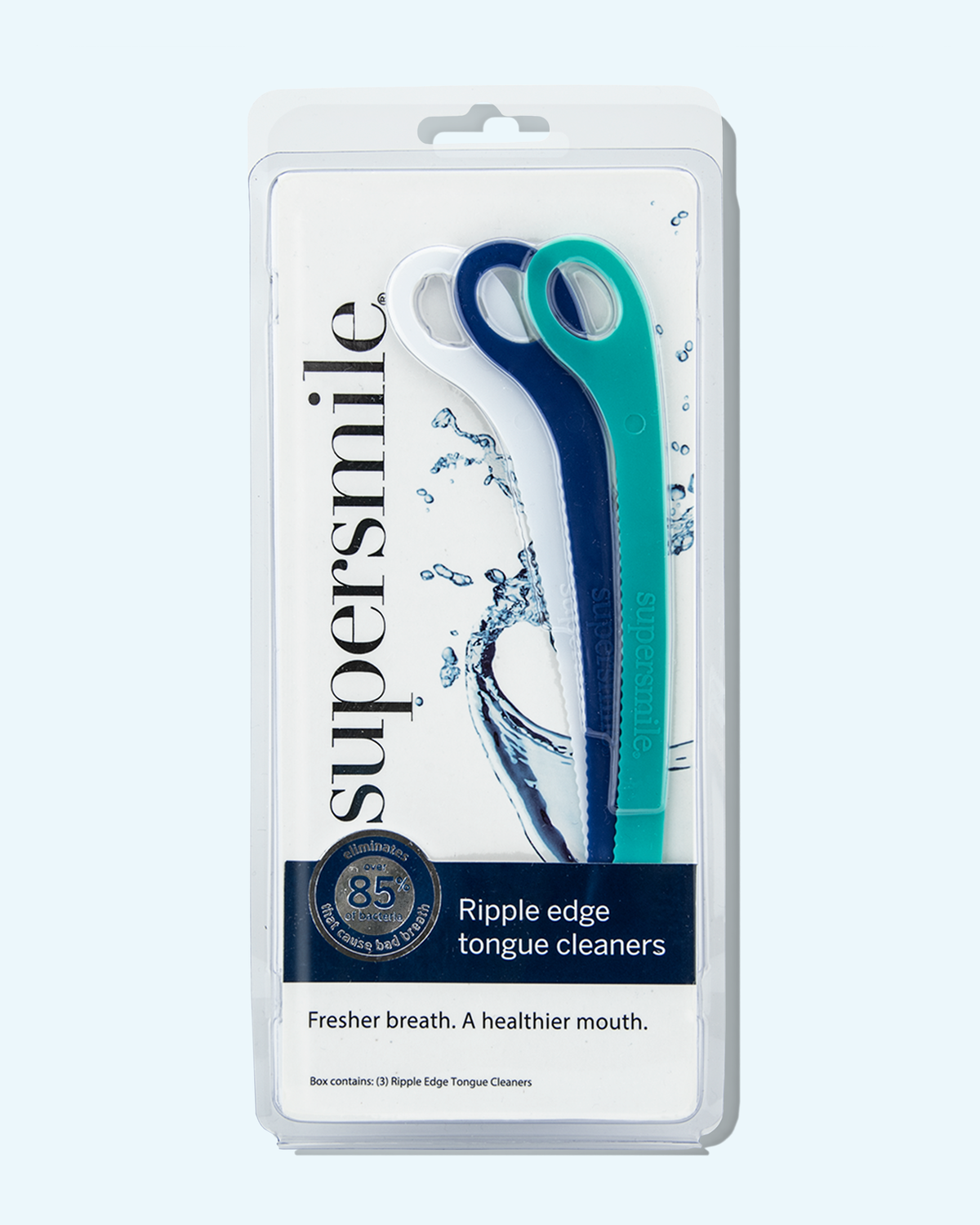 Ripple Edge Tongue Cleaner | 3 Pack | Supersmile – supersmile