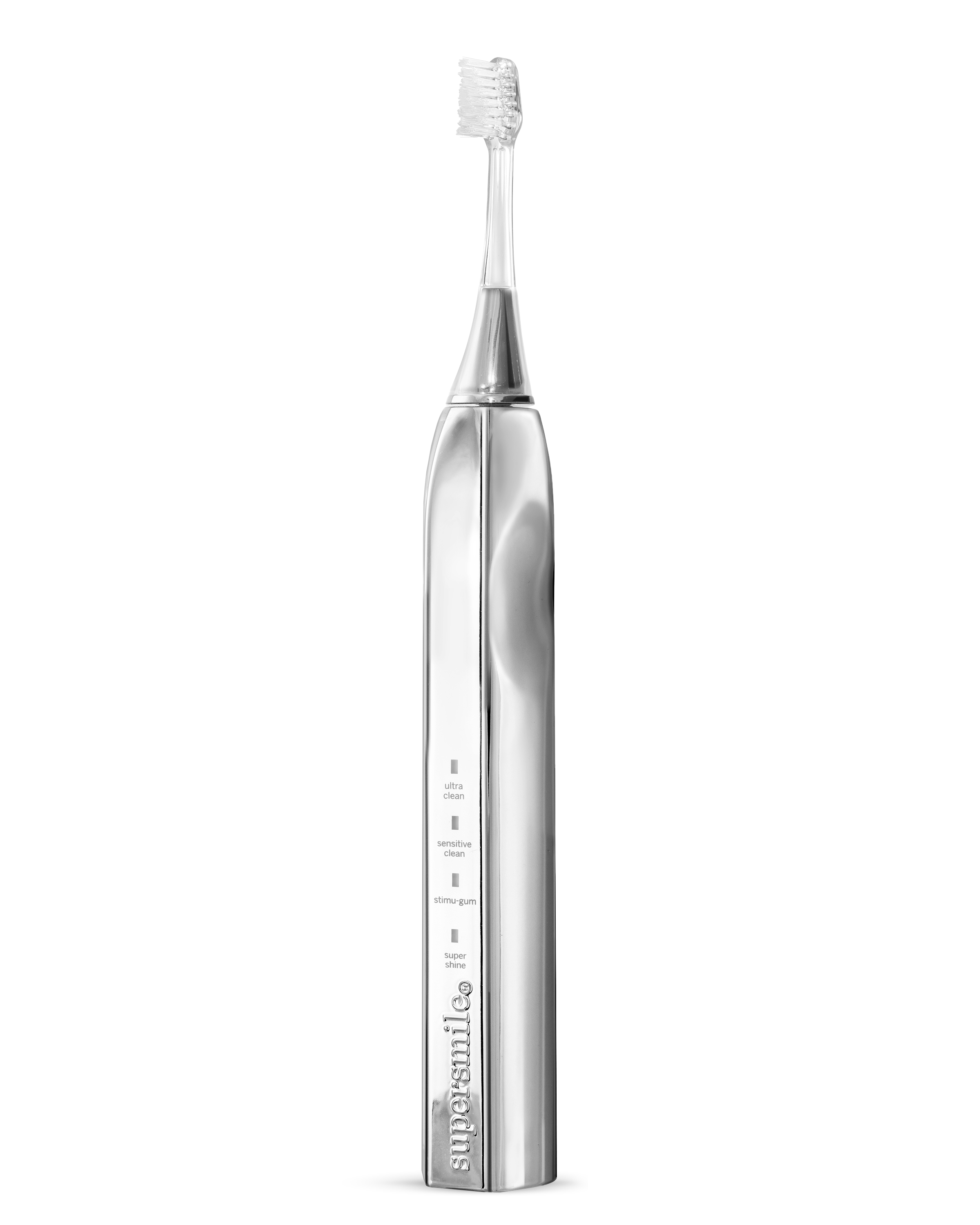 Silver-Sonic-Toothbrush, 4 Settings