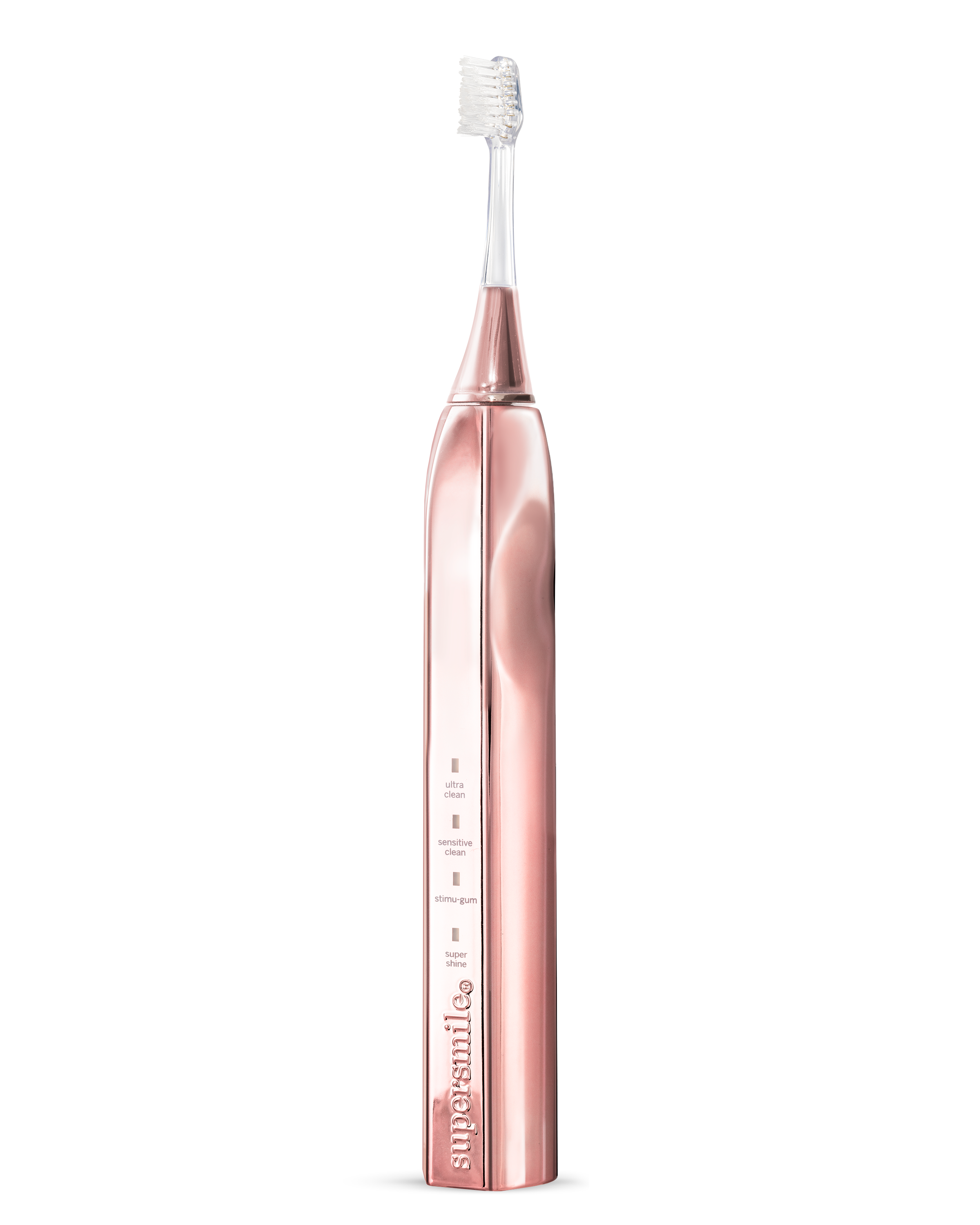 Rose-Gold-Sonic-Toothbrush, 4 Settings