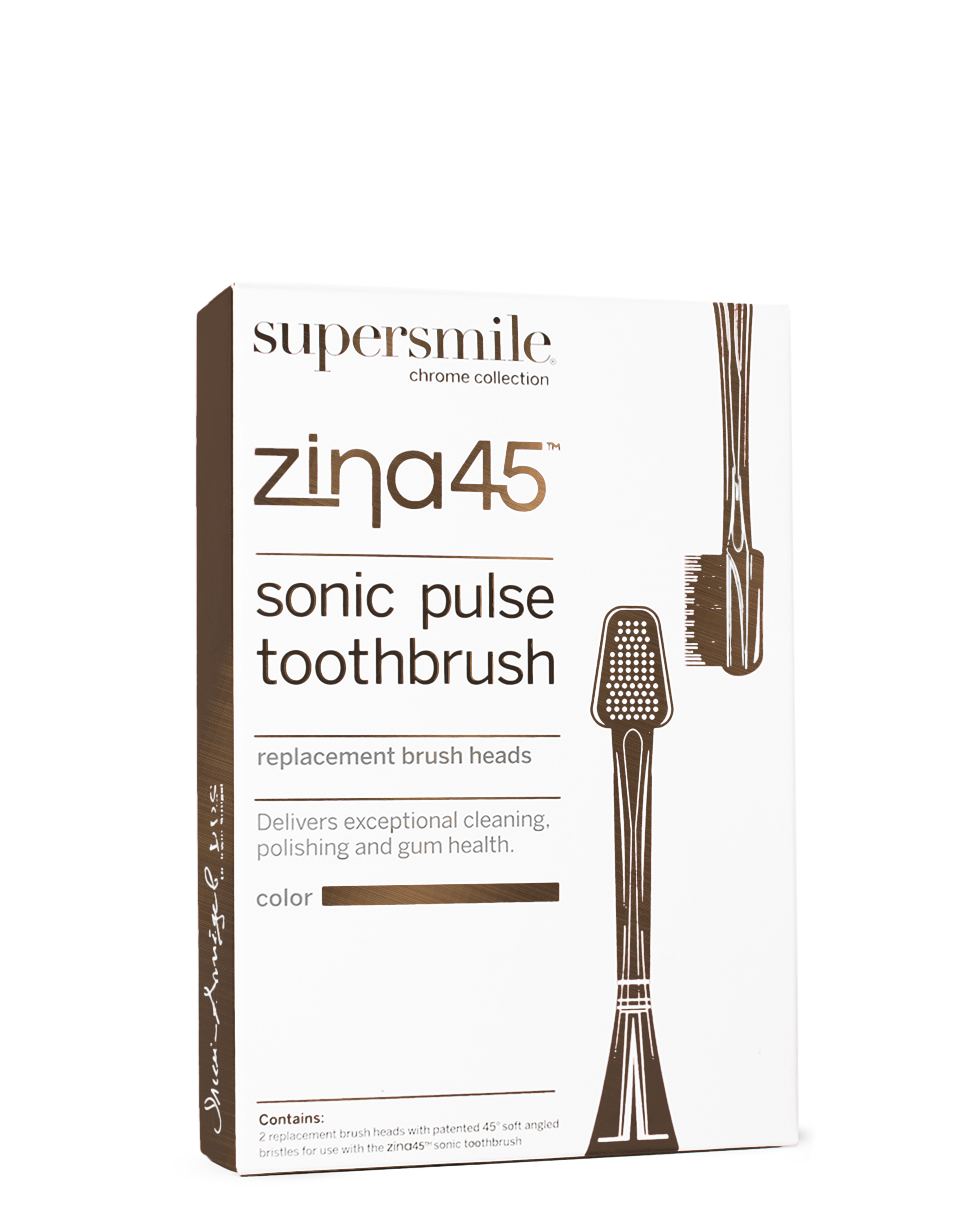 zina45™ replacement brush heads