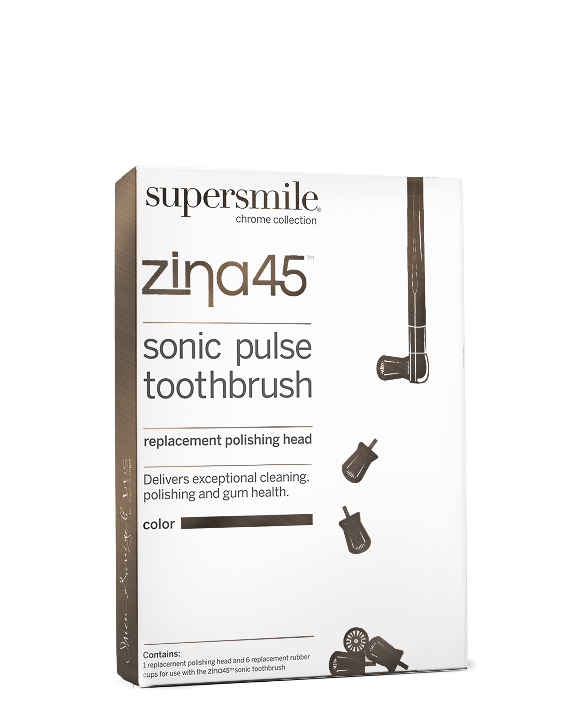 Charcoal Zina45™ Replacement Polishing Heads Box 