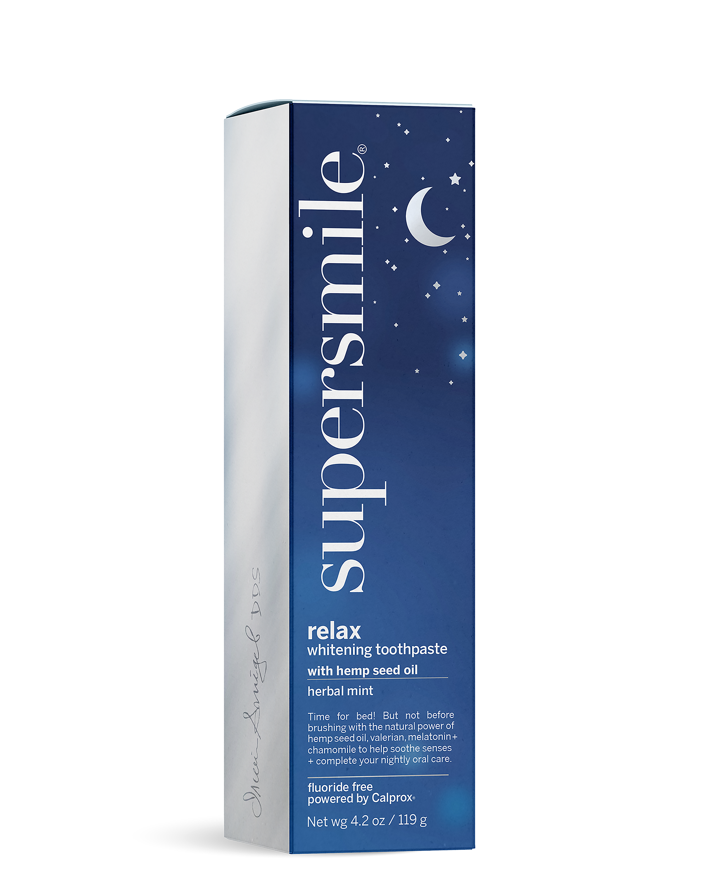 Relax Whitening Toothpaste Box Side