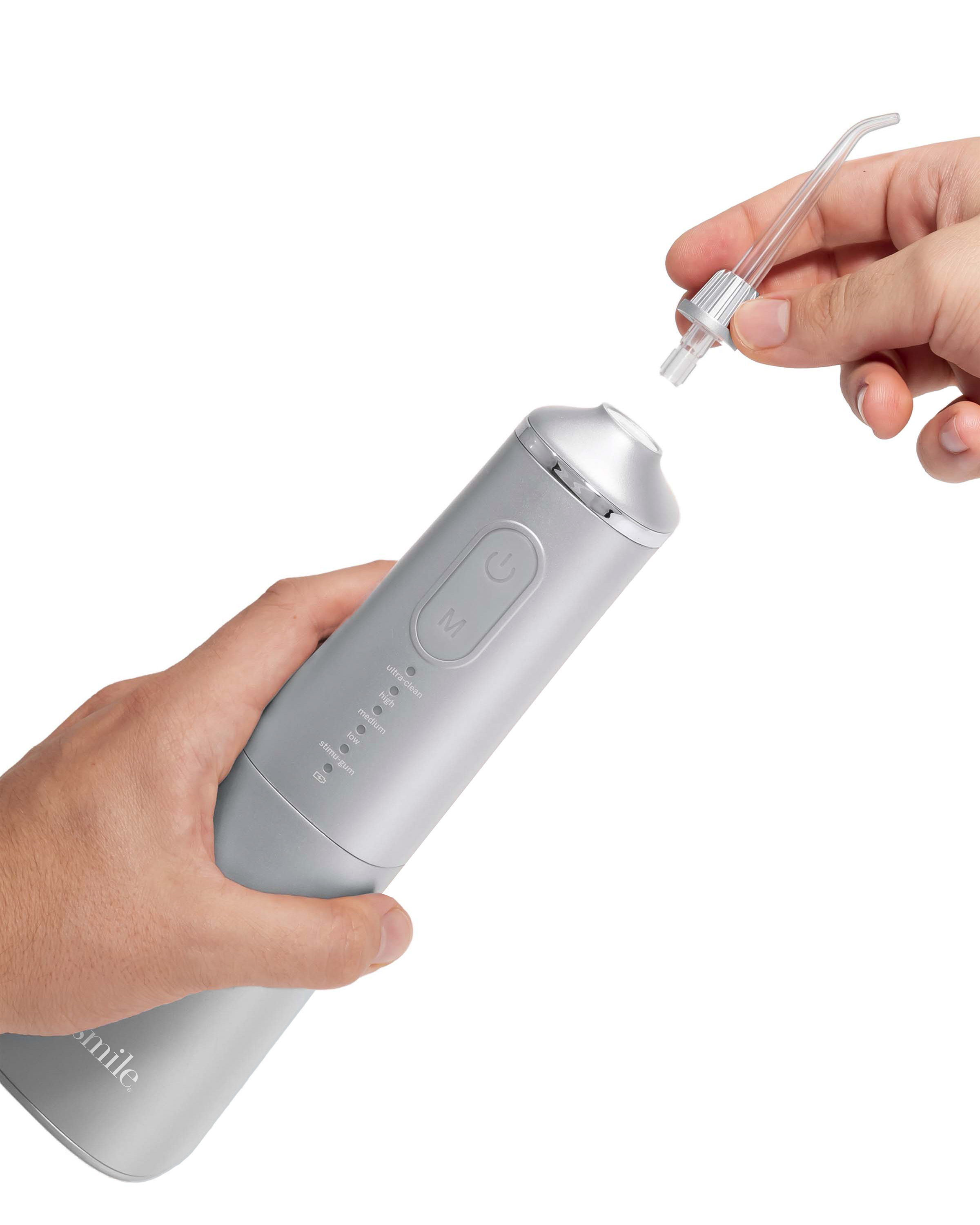 Silver Zina 45 Water Flosser Removable Cap