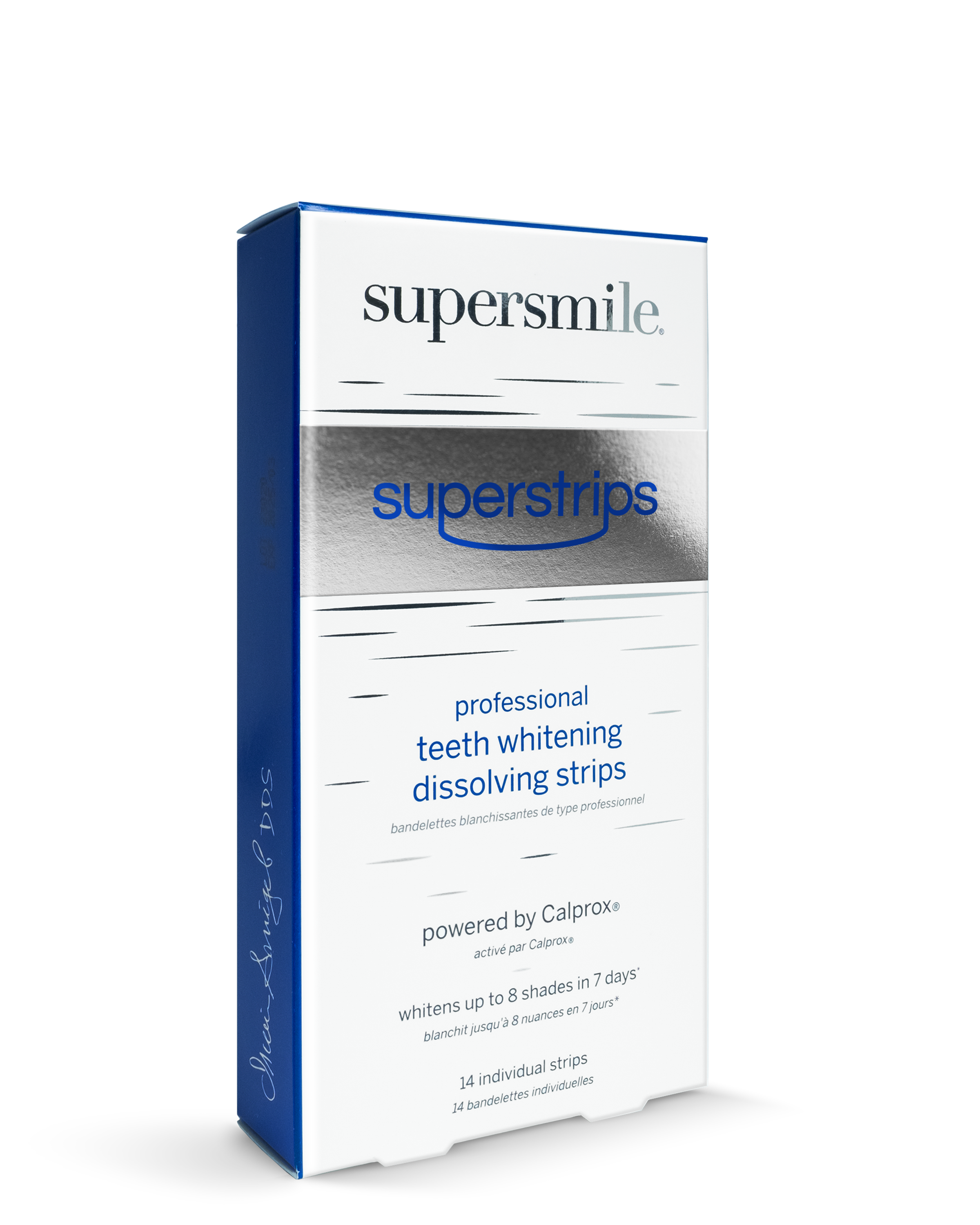 superstrips - professional teeth whitening dissolving strips Box Logo Side 