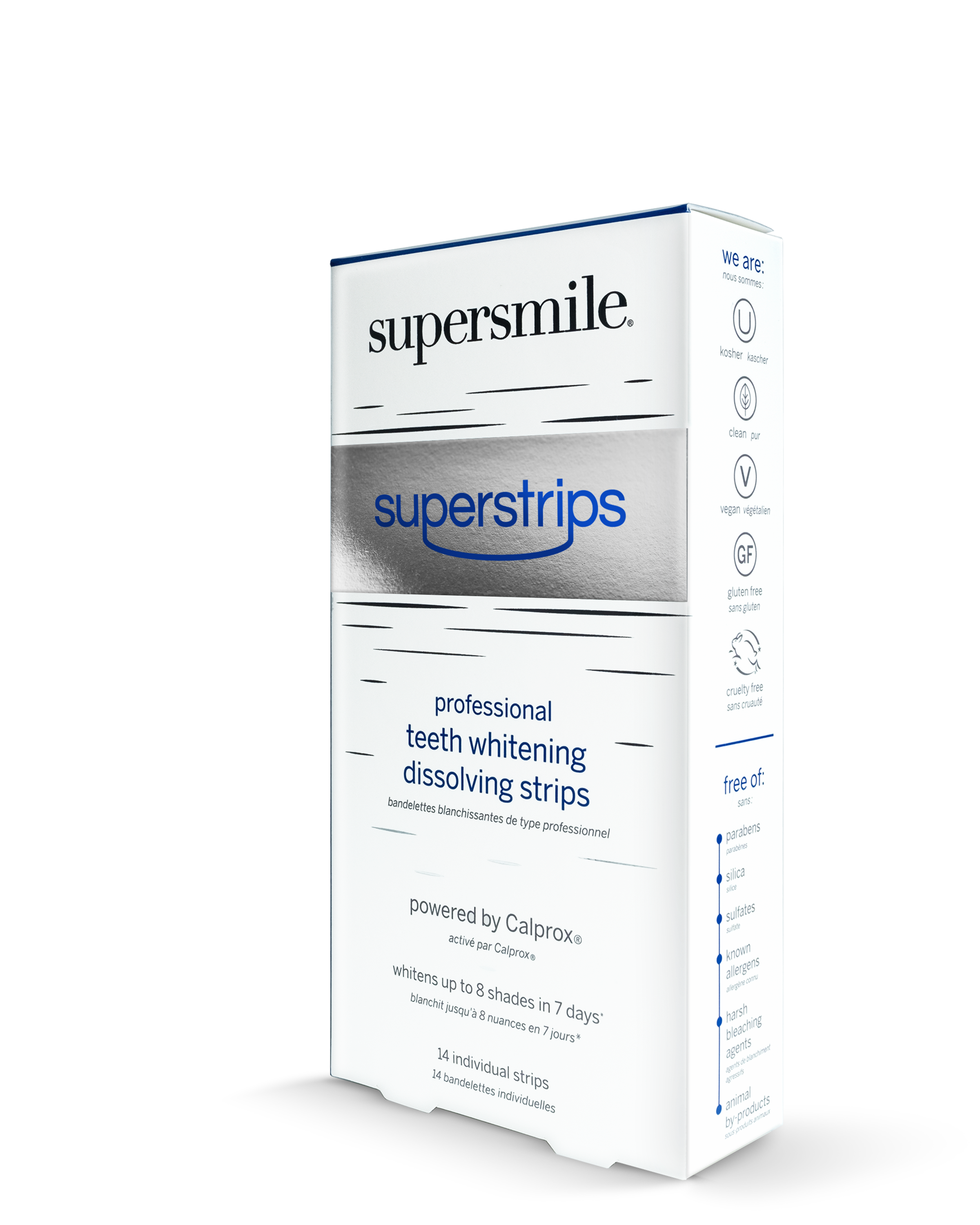 superstrips - professional teeth whitening dissolving strips Box Side