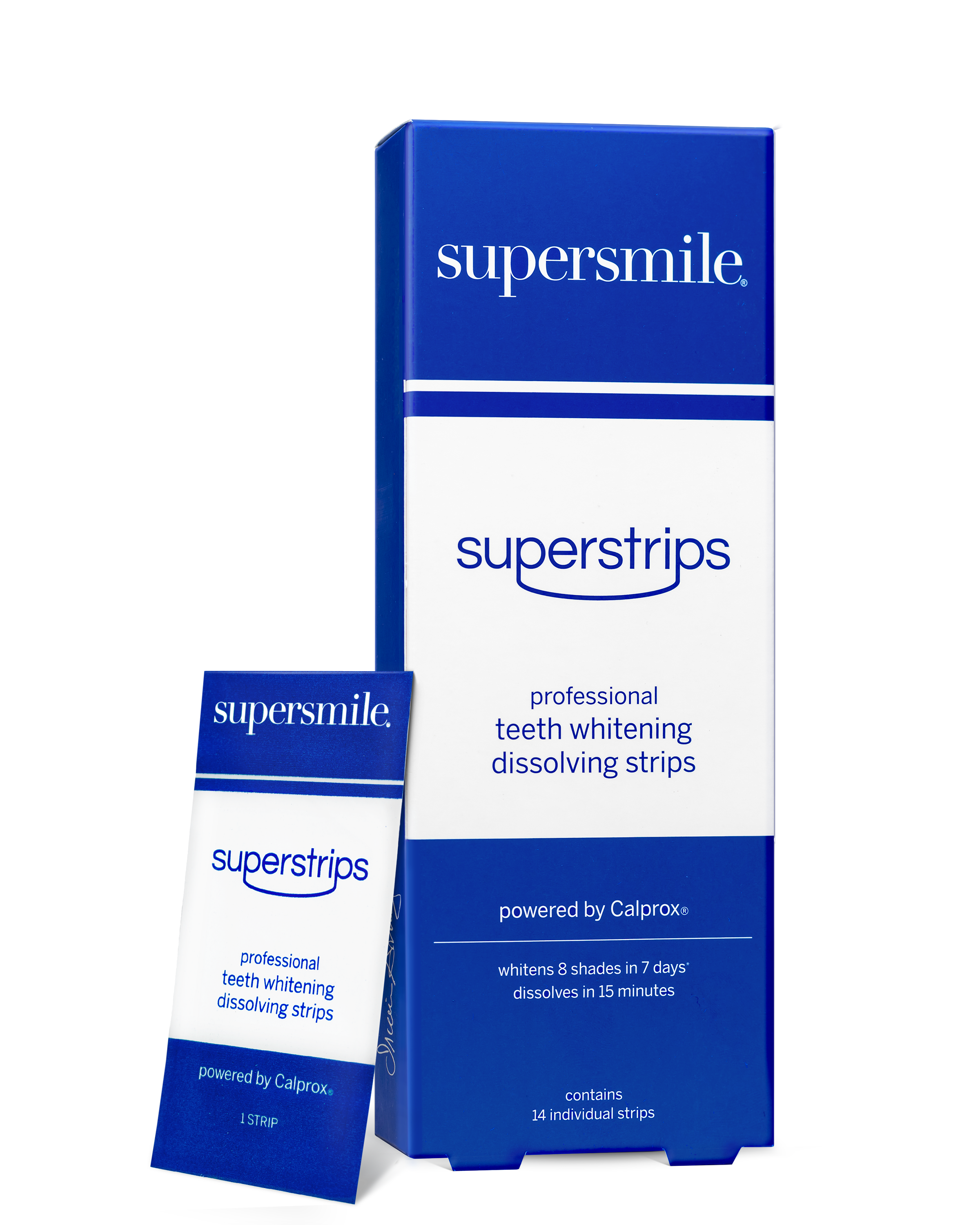 superstrips - teeth whitening dissolving strips