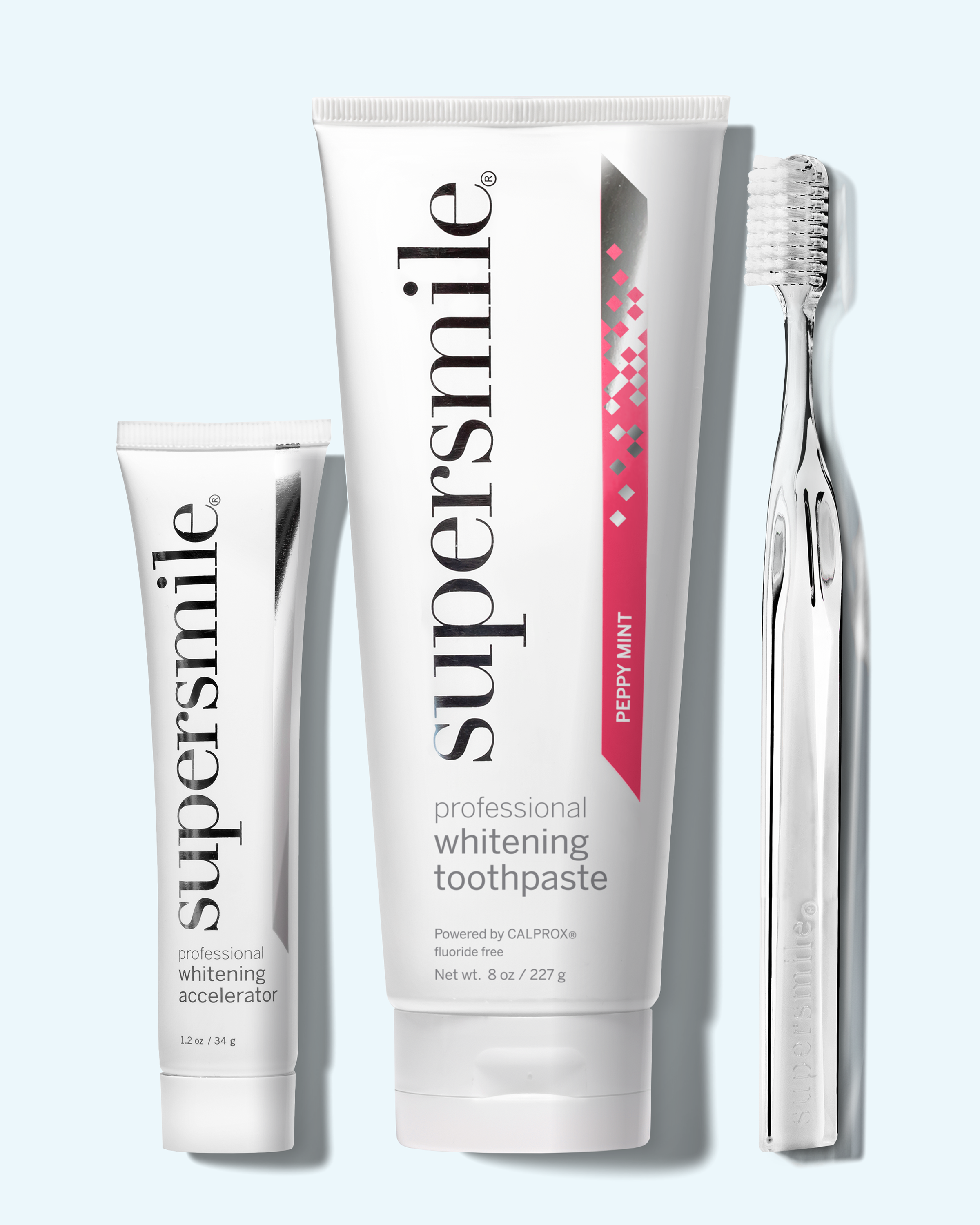 Fluoride Free Toothpaste, Accelerator & Crystal Collection Toothbrush