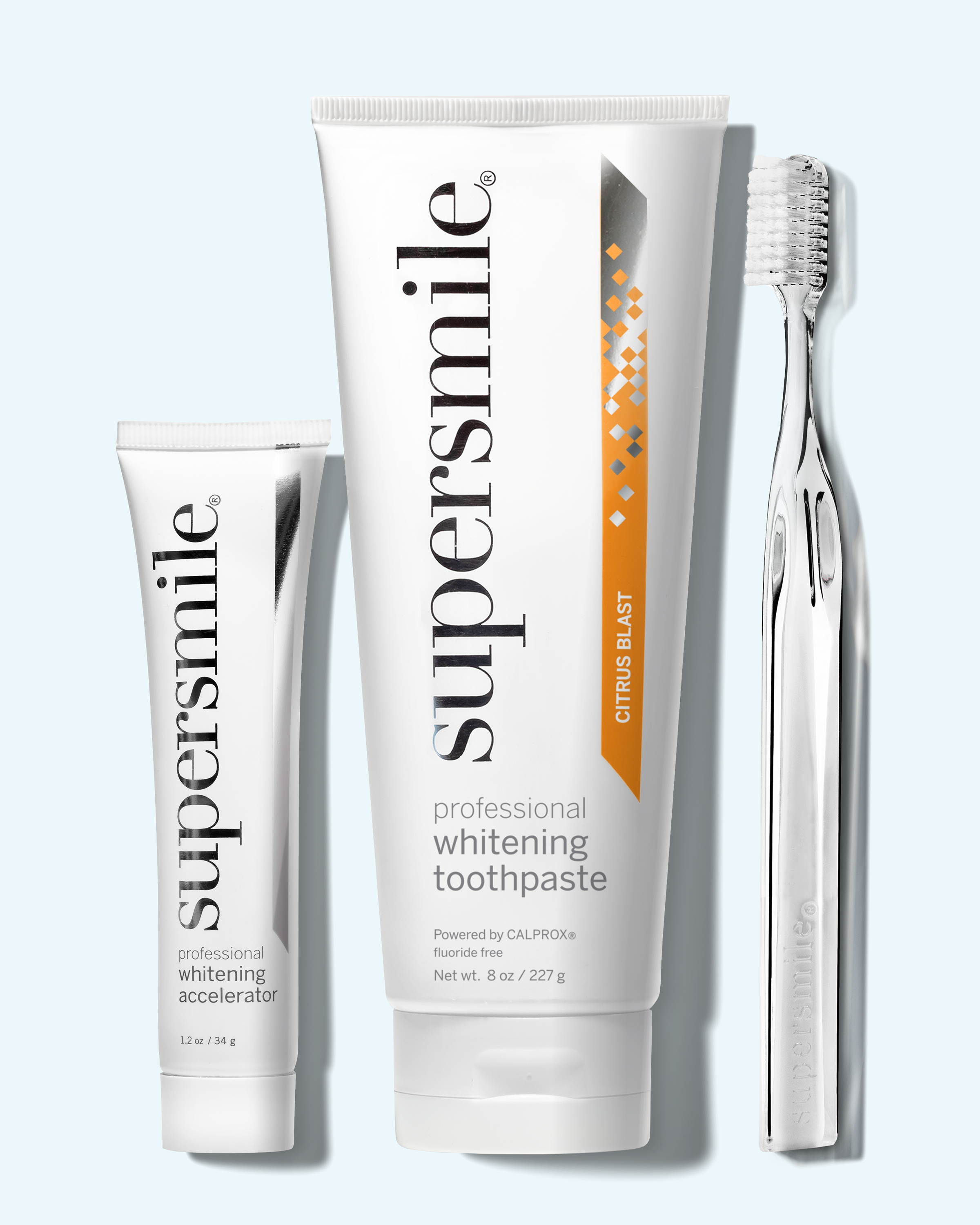 Fluoride Free Toothpaste, Accelerator & Crystal Collection Toothbrush