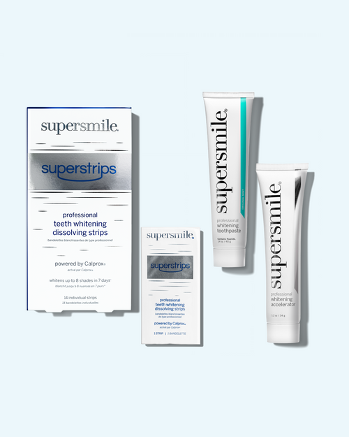 Supersmile Teeth Whitening System + Dissolving Superstrips
