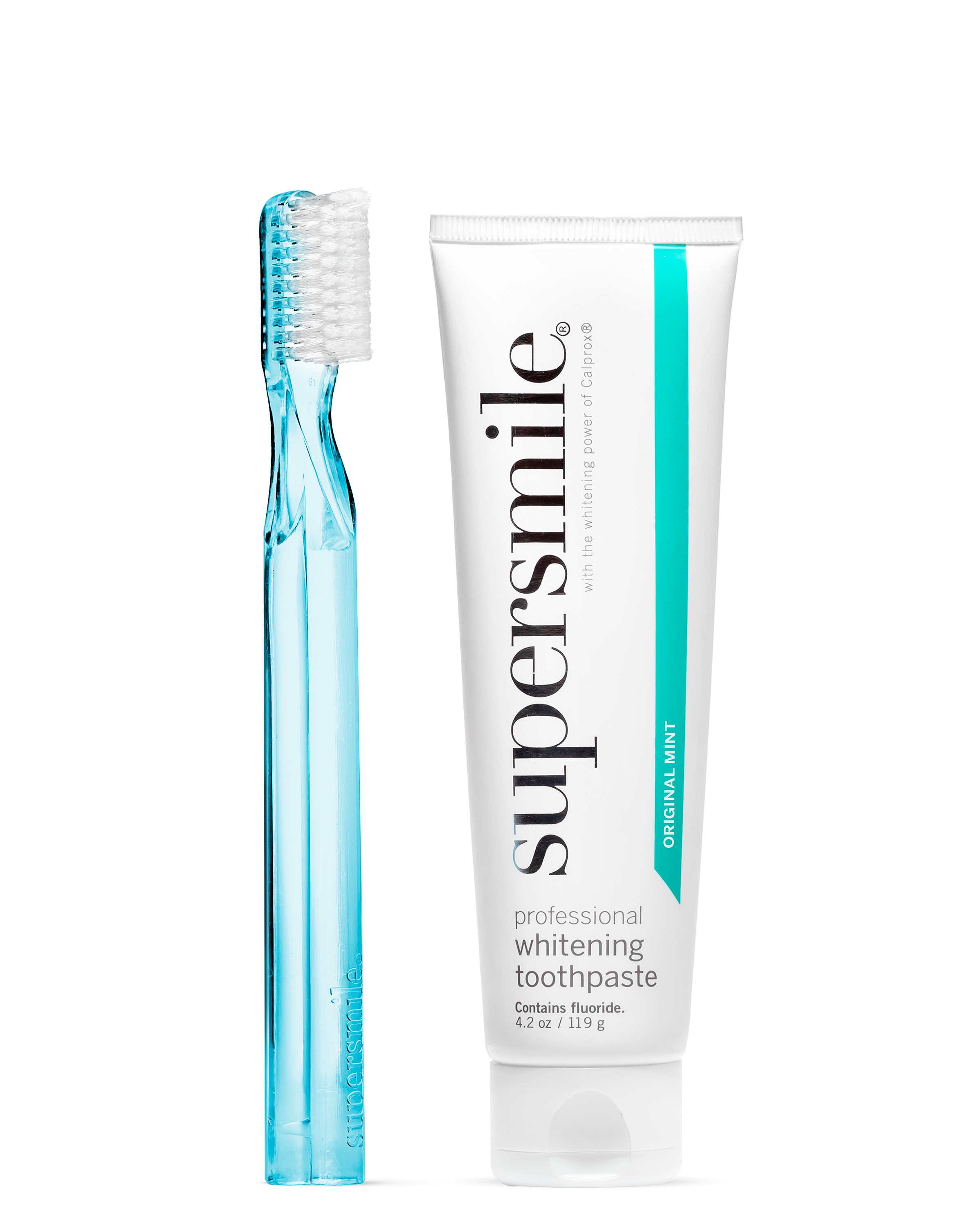 Blue 45 Degree Crystal Toothbrush + Original Mint Toothpaste