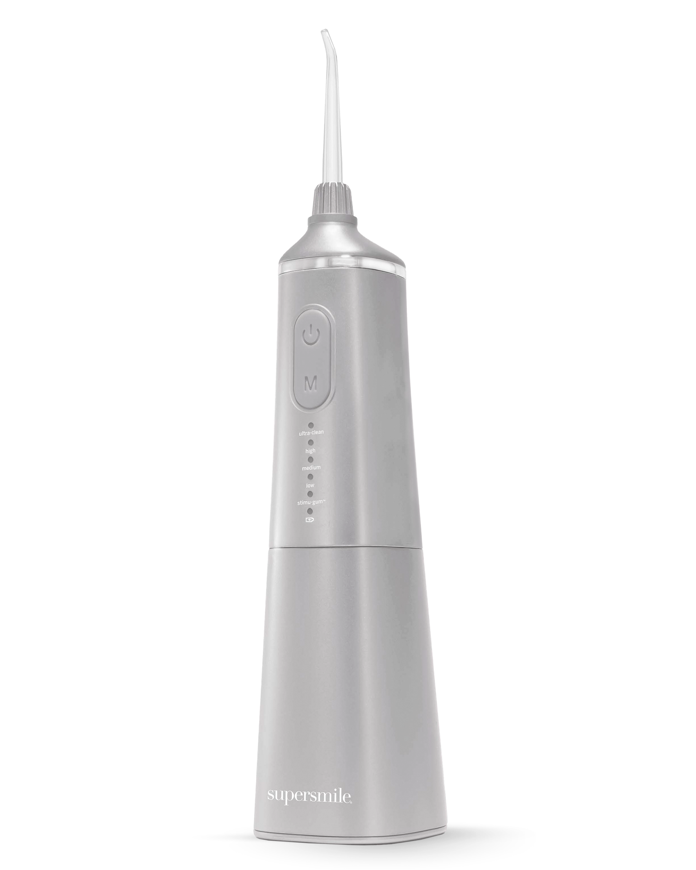 Zina Water Flosser - In  silver color - 360 degree tip rotation