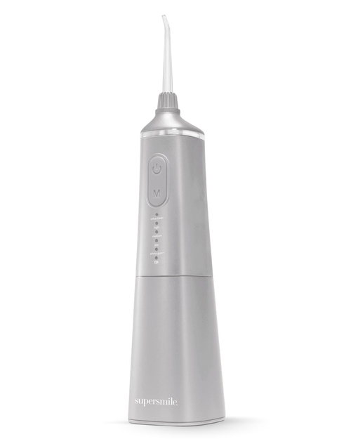 Zina Water Flosser - In  silver color - 360 degree tip rotation